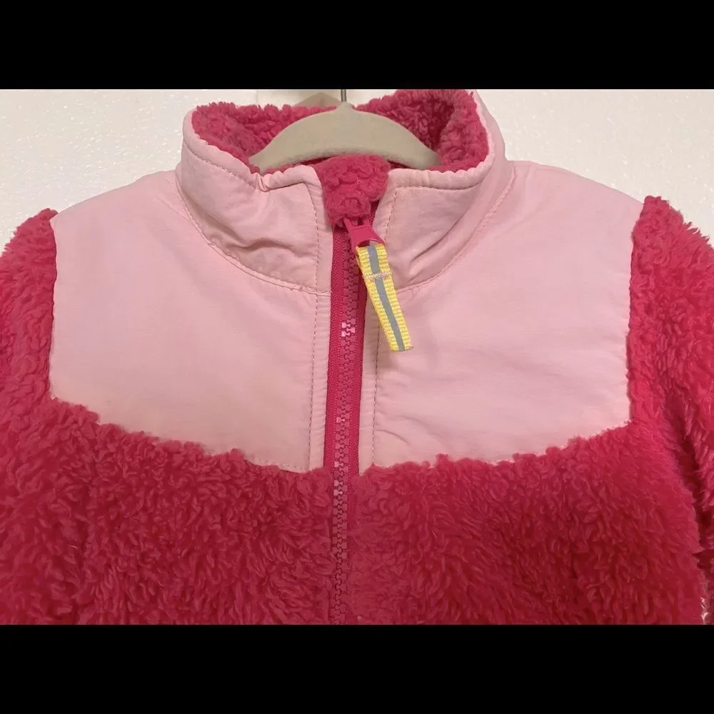 Cat & Jack | Baby Girl’s Pink Sherpa Fuzzy Jacket, Size 18M